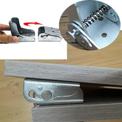 Folding Bracket Self Locking Hinge Table Leg Hinge Leg Fittings and Angle Braces for Folding Table Leg Folding Leg Brackets for Tables (4 Pair)