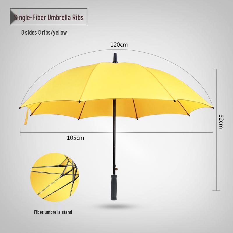 16-Rib Windproof Rainbow Umbrella - Long Handle, Sun & Rain Protection, Perfect for Business & Logo Advertising