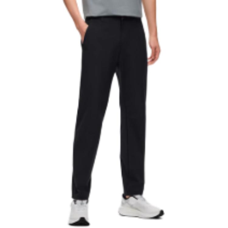 Anta Champion All-Weather Series Solid Color Mid-Rise Comfortable Versatile Breathable Straight Leg Casual Pants Men bottoms Sienna-Blue 152520502-2