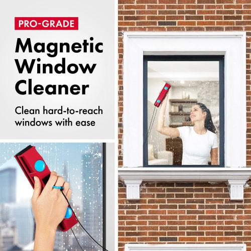 Tyroler The Glider D-2 Magnetic Window Cleaner | Window Cleaning | Window Cleaning Tools for 8-18mm Thick Windows | Double-Sided Glass Cleaner | Magne