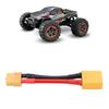 XT60 Female to XT90 Male Connector 12AWG High Bending RC Connector Reusable XT60 Connector for RC Car Model Aircraft Model