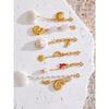 Yhpup Style Océan Coquillage Chaîne de Poitrine Pendant Bijoux Bikini Été Acier Inoxydable Résistant à la Rouille Accessoires de Plage de Vacances Cadeau