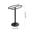 Towel Stand S Shaped Bath Towel Rack with Nonslip Base Countertop Jewelry Towel Holder for Bathroom & Kitchen Use