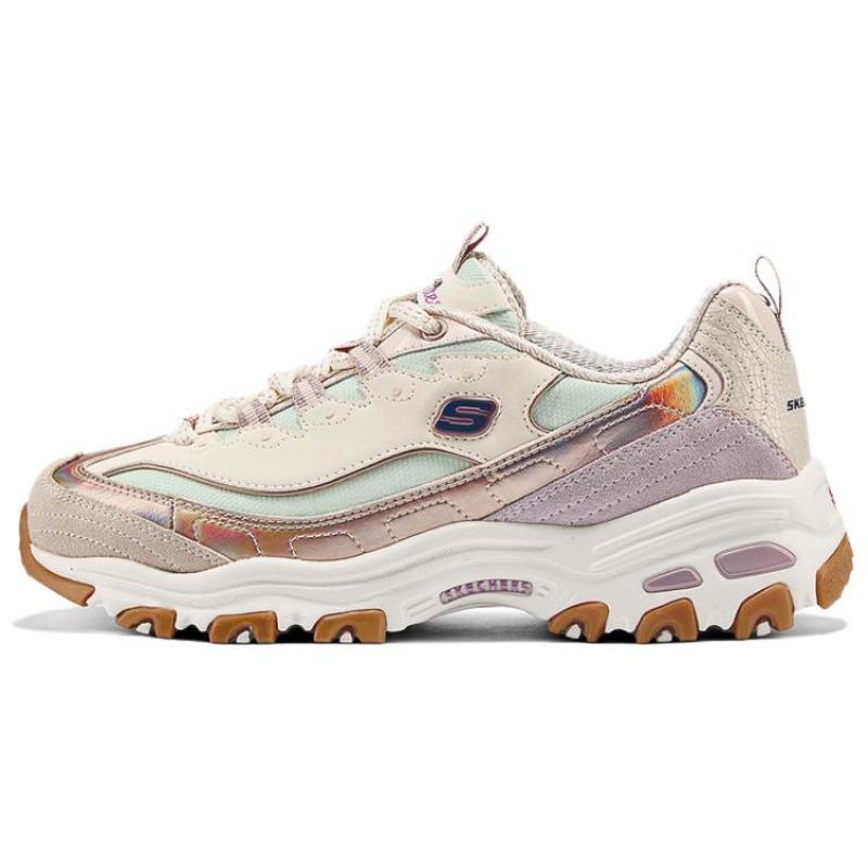Skechers D LITES 1.0 Women Low Chunky Sneakers Beige 150556-LTPK 38