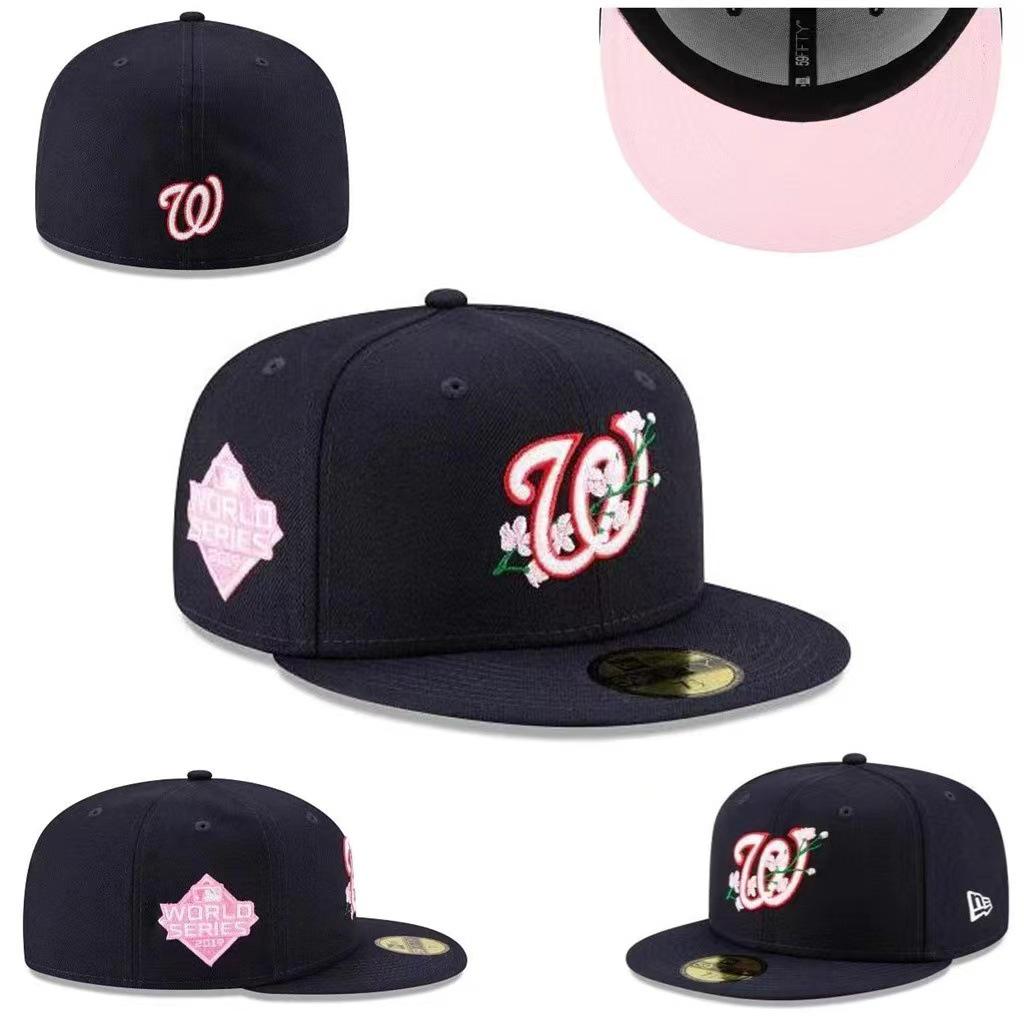 Washington Nationals Embroidered Baseball Cap with Sun Protection, Closed Back, Multiple Styles & Colors