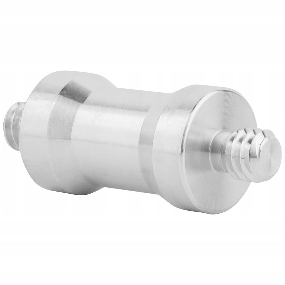 Tripod sleeve adapter 1/4" male to 1/4" male aluminum reduction 39 mm
