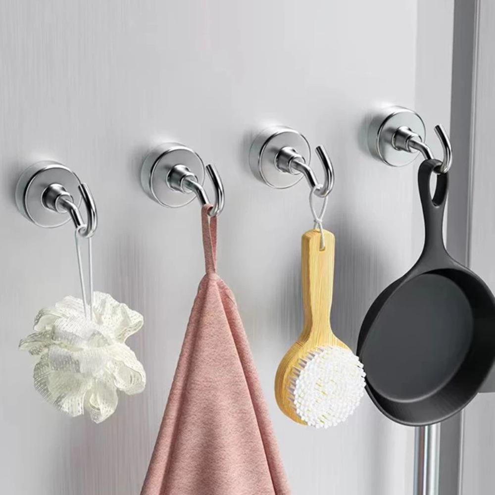 10PCS Powerful Magnetic Hooks Heavy Duty Key Hooks Durable Suction Storage Hooks  Home Kitchen Bar