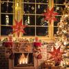 Weihnachtlicher Papierstern Anhänger Frohe Weihnachten Dekorationen für Zuhause 2026 Navidad Weihnachtsbaum Hängende Lampenschirme Schmuck Neujahr