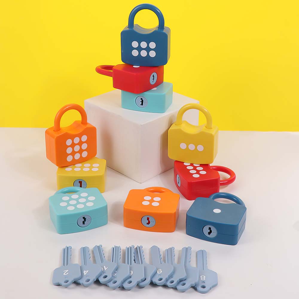 Number Matching Number Lock Key Toys Math Count Learning Number Toy For Toddler