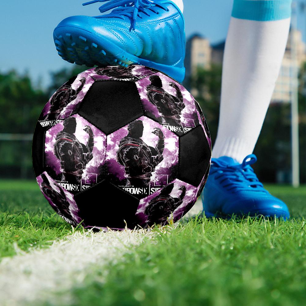 Rainbow Six Siege Theme Size 5 Soccer Ball, Suitable for Both Indoor and Outdoor Matches, a Gift Suitable for Everyone.