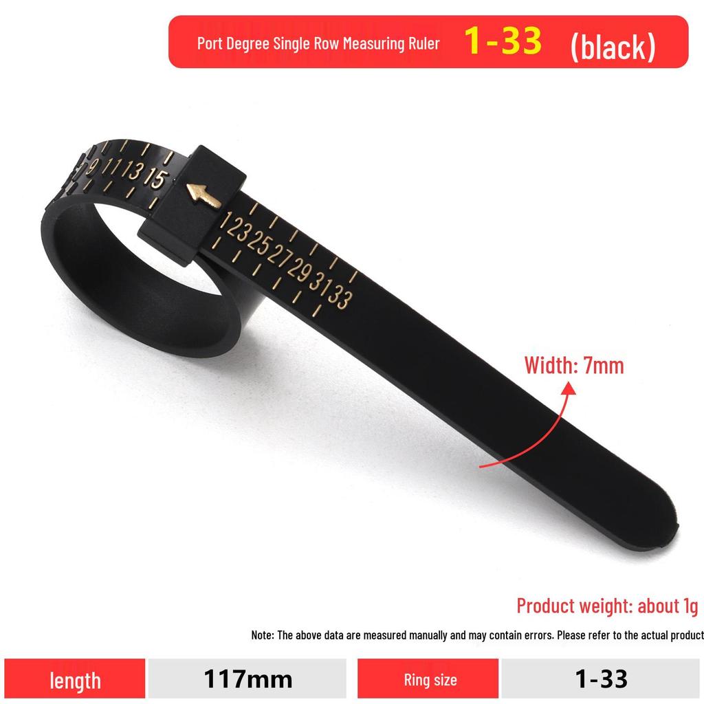 Mido Verstellbarer Fingerring-Größenmesserstreifen