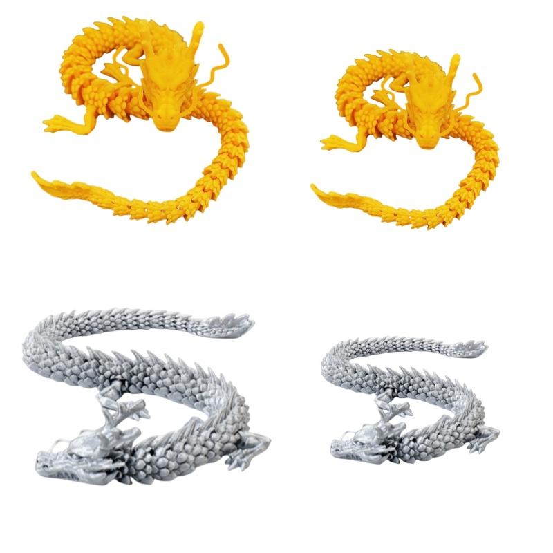 Kreatives Modellhandwerk eines chinesischen Drachen mit beweglichen Gelenken