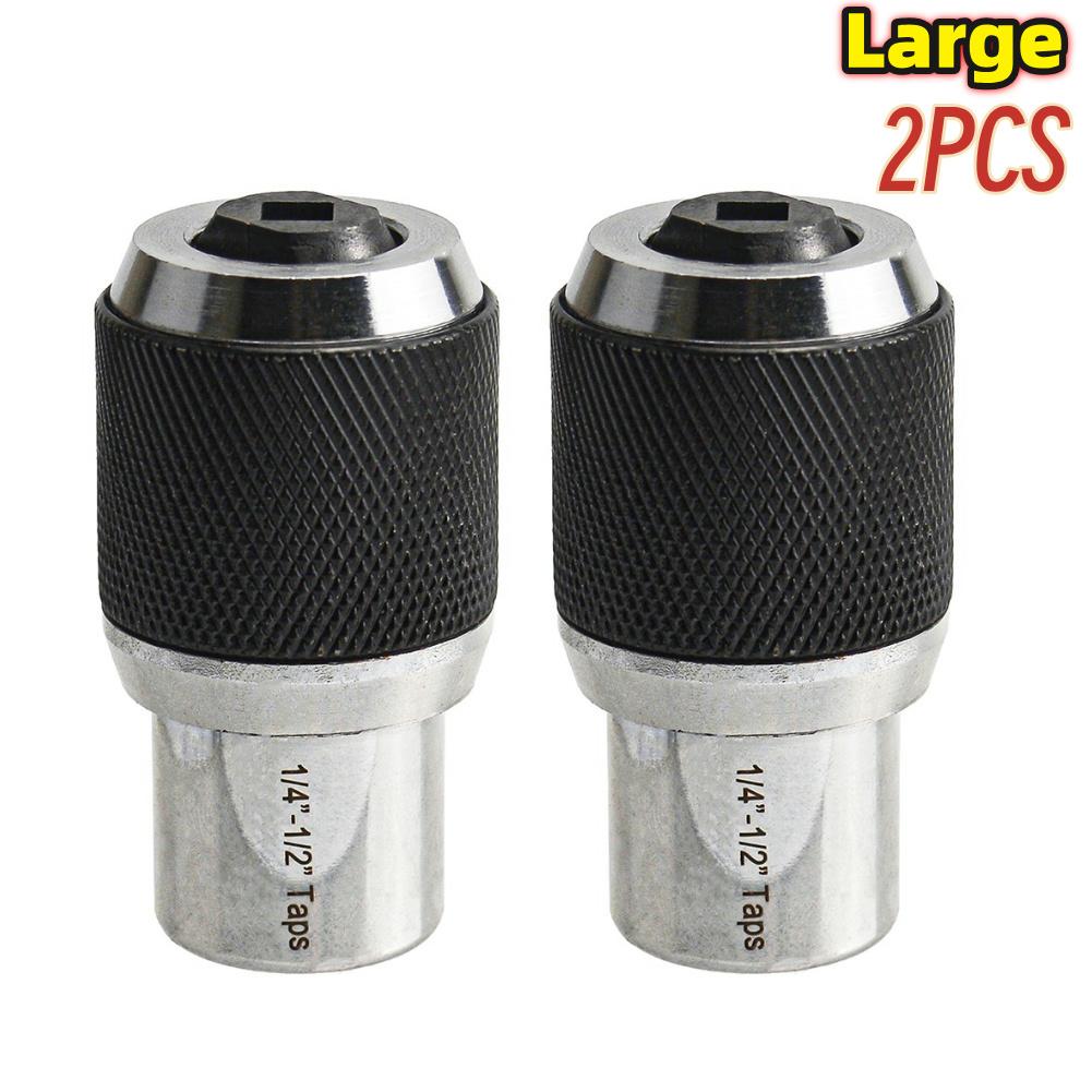 Tap Socket Ratchet Tap Wrench 3/8 inch Drive Hand Tool 1/4-1/2 Taps, 0-1/2 Taps Tapping Socket Set Tap Socket Adapter