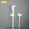 Set Bidet Portatile con Doccetta a Mano Montaggio a Parete Bianco Pistola a Spruzzo Doccia Portatile Rubinetto Risciacquo ad Alta Pressione Spruzzatore Accessori Bagno