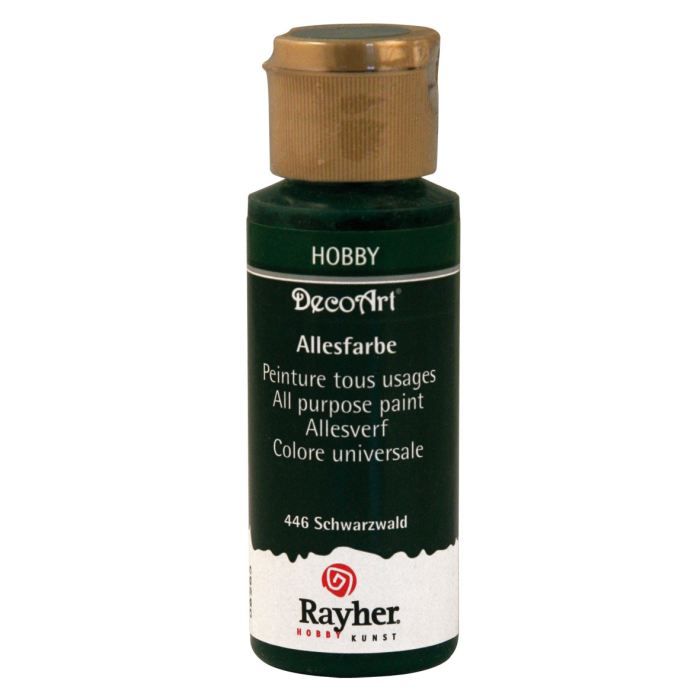 Peinture acrylique - Deco Art - Vert forêt noir - 59 ml - Résistante à la lumière - Tous supports