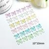 Jelly Color Ice Transparent Bowknot Nail Art Accessories Resin 3D Small Bow Versatile Ins Wearable Nail Decorations