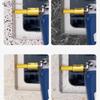 {Summer2}6/10/15mm Round Shank Vacuum Brazed Burr Rotary Grinding Head Edges Trimming And Grooving Tool For Angle Grinder