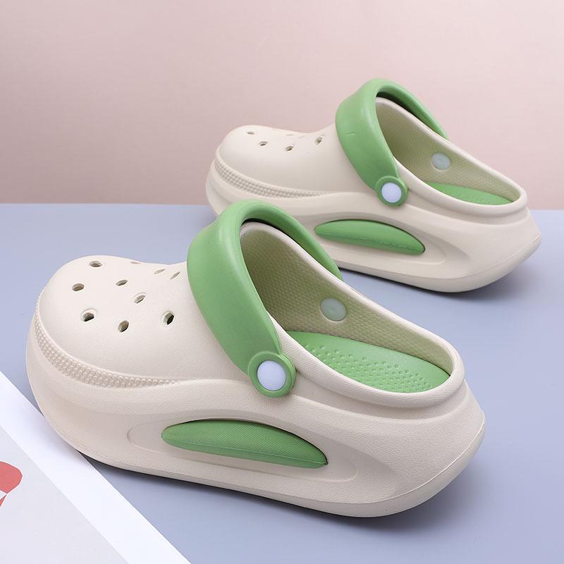 Women's Thick-Soled Height-Enhancing Sandals: Non-Slip Beach Slippers for Outdoor Sports