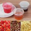 30Pcs Disposable Takeaway Plastic Food Containers Palette Sauce Cup Pigment Paint Box