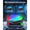 UFO Cooling Fan with 11 RGB Lights, Auto Cooling System Fan Speed Adjustable By Temperature for Xbox Series X Console, Low Noise, 3 Speed, USB Port