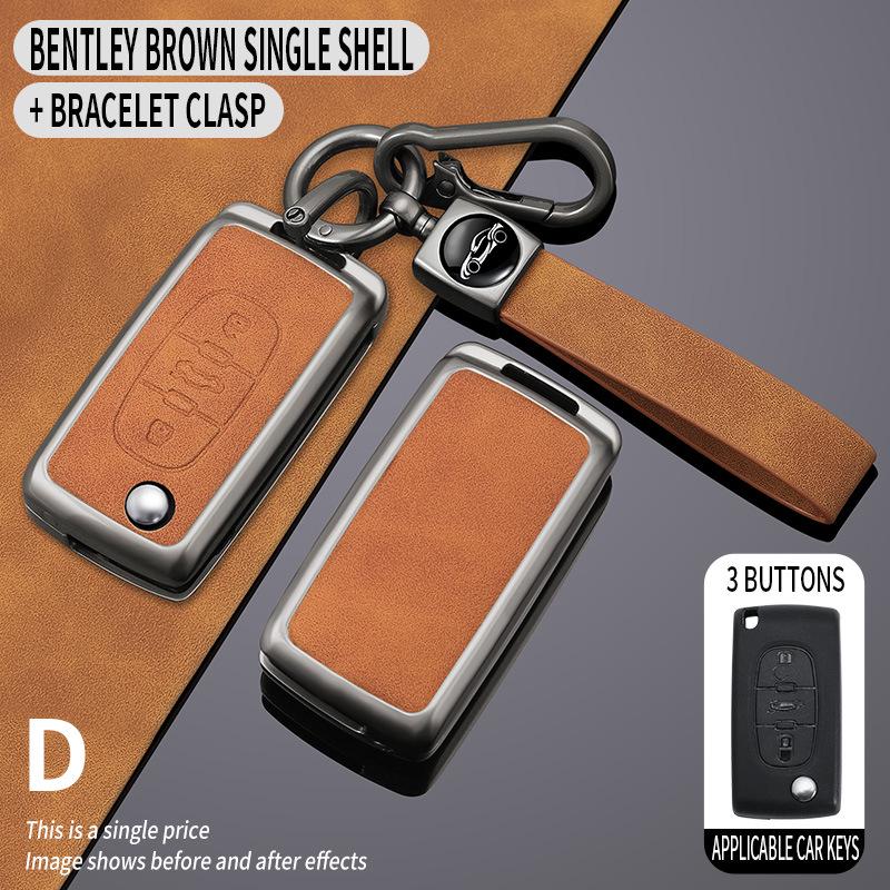 Compatible Key Case for Citroen Sega Triumph 2012-2016 - Folding Shell & Buckle