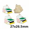 10Pcs Enamel Graduation Hat Charms Pendant for Necklaces Earrings DIY Jewelry Making Decorations Accessories Findings