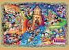 Ceaco - Silver Select - Disney - Mickey's Carnival - 1000 Piece Jigsaw Puzzle for Adults, Challenging Puzzle, Perfect for Game Night