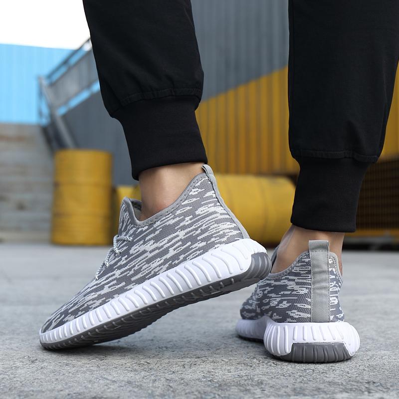 Fashion Leisure Sneaker Men's Shoes Summer Platform Outdoor Running Soft Soled Comfortable Casual Mesh Walking Shoes Tenis Masculino
