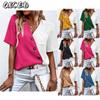 Women's Fashion Casual V-Neck Short Sleeve  Blouses & Shirts