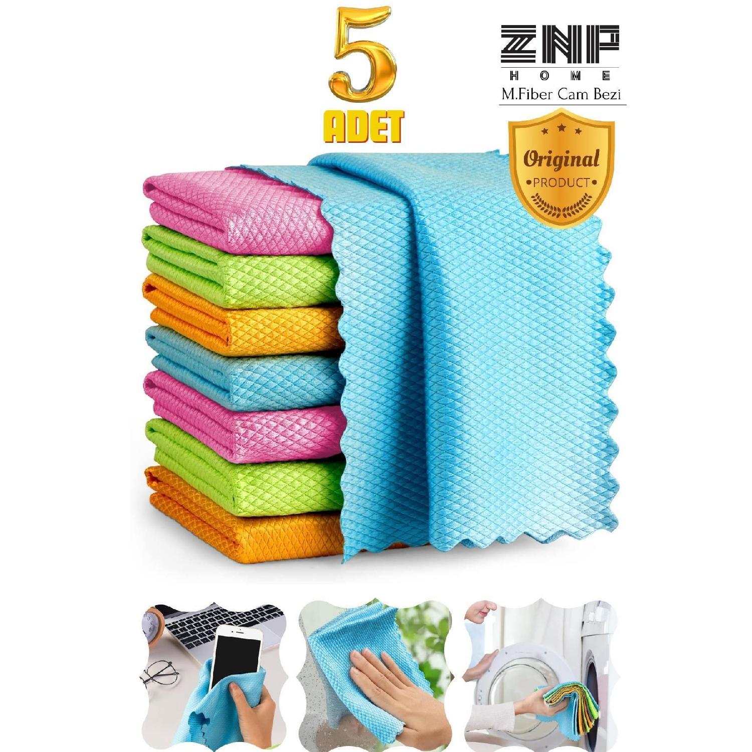 

Clean | Microfiber 40x40 Cm 5-piece Baklava Pattern Glass Cleaning Cloth