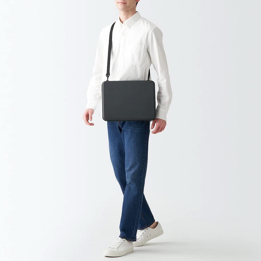 MUJI PC Bag That Can Be Opened and Used Using Carry Case Black 44952405 Material,