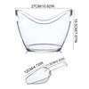 Clear Ice Bucket Multifunctional Drink Tub 2 Scoops Handle Cooling Large Ice Bucket For Wine Champagne Wine Beer Bar Supplies