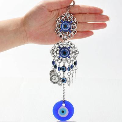 1 szt. Stopowy amulet dłoni i oka diabła do zawieszki samochodowej, dzwonka wietrznego do domu, do zawieszenia na zewnątrz, dekoracja ogrodnicza, rękodzieło
