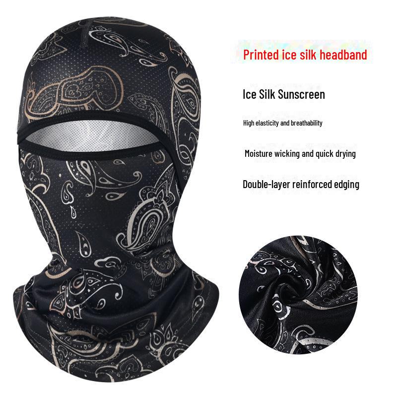 

Унисекс-маска для лица Ice Silk с защитой от ультрафиолета для летнего активного отдыха One Size