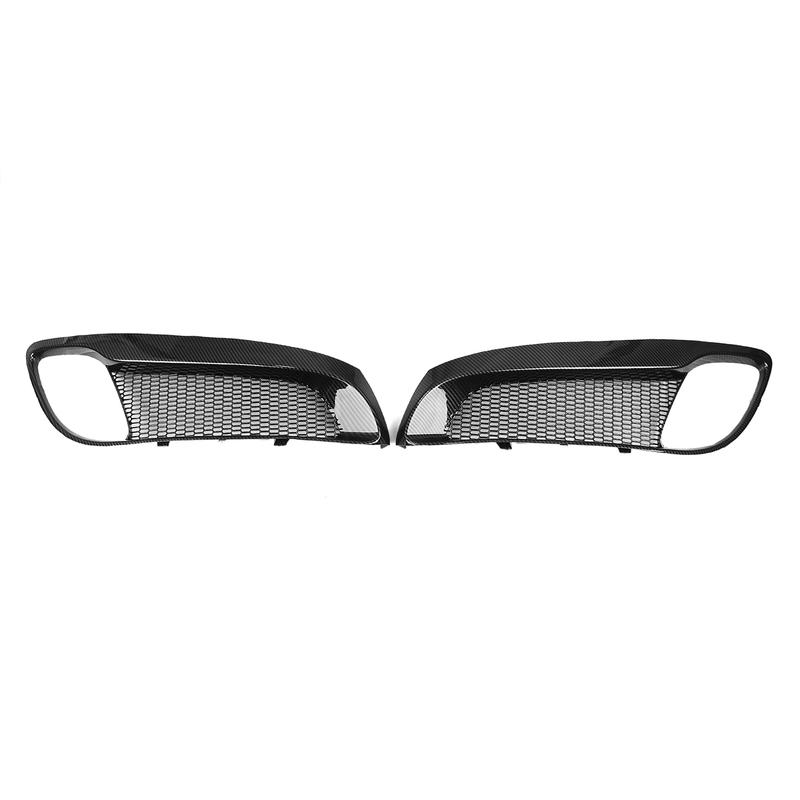 Per Hyundai Genesis Coupe 2008-2012 Nero Lucido/Opaco/Fibra di Carbonio Verniciato Presa d'Aria Laterale del Paraurti Anteriore Copertura Presa d'Aria Luce Fendinebbia