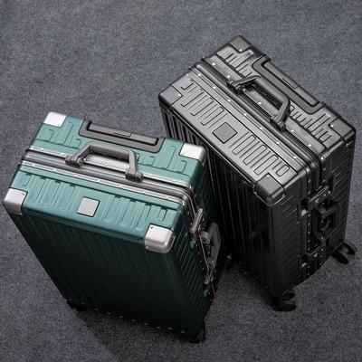 Yongsheng 24" Retro-Trolleykoffer: High-End, Passwortgeschützt, Universelle Rollen, Aluminiumrahmen, Großes Fassungsvermögen.