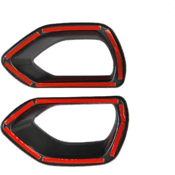 Crosselec Frontstoßstange aus Kohlefaser Wabenmuster Gittereinsätze Netzabdeckung Zierleiste Für Charger SRT/Scat Daytona 2015-2021