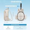Tennis Sling Crossbody Backpack  Tennis Racket Bags For Women Men Suitable For Pickleball Tennis Badminton