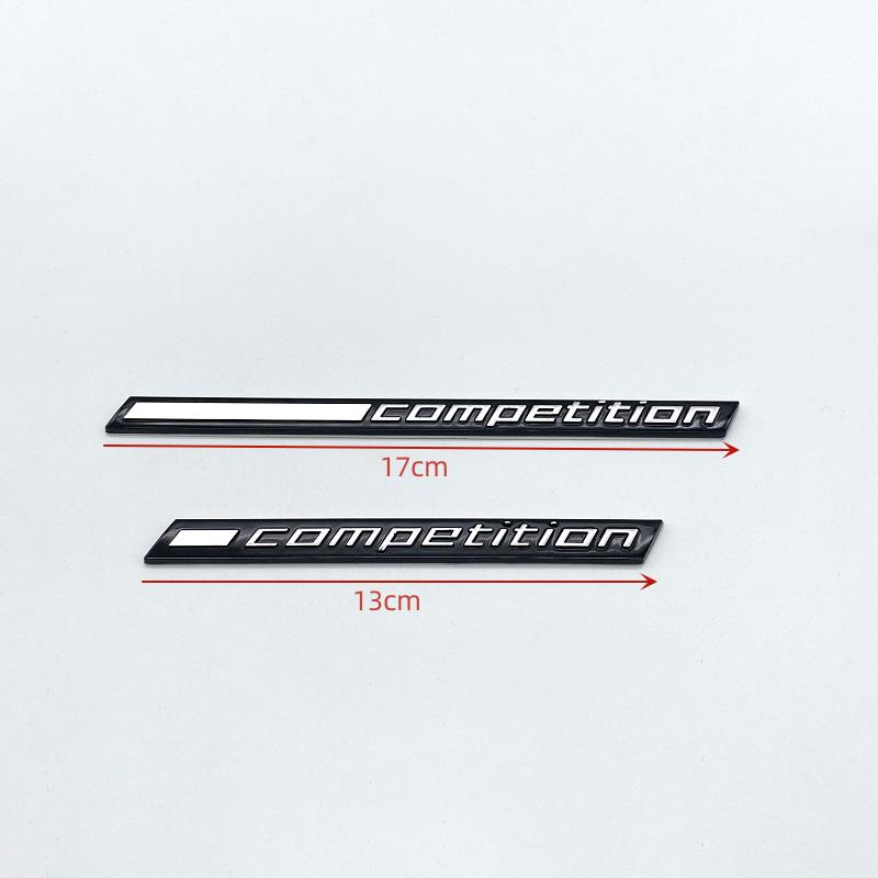 3D ABS Car Trunk Emblem COMPETITION Bar Underlined Emblem for BMW M2 M3 M4 M5 M6 M8 X2M X3M X4M X5M X6M X7M Badges Sticker