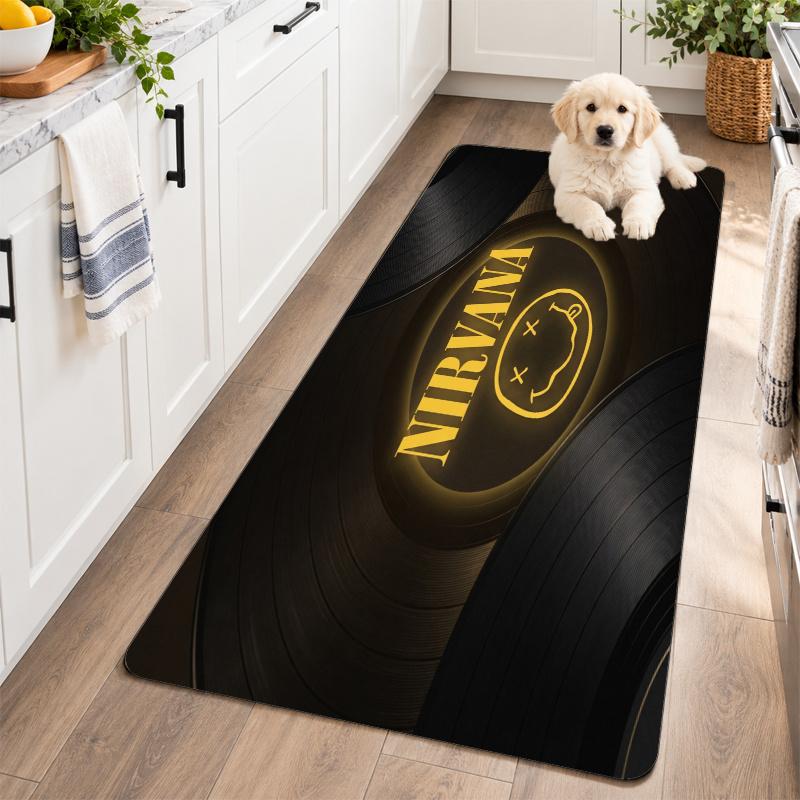 Flannel Kitchen Mat Nirvana Soft Area Rug Non Slip Floor Carpet Home Decoration