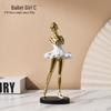 Ballet Dance Pose Resin Sculpture: Commemorative Figurine and Gift Decoration