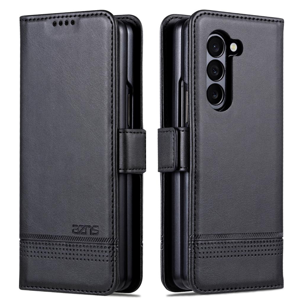 AZNS For Samsung Galaxy Z Fold6 5G Case Wallet PU Leather+PC Phone Cover