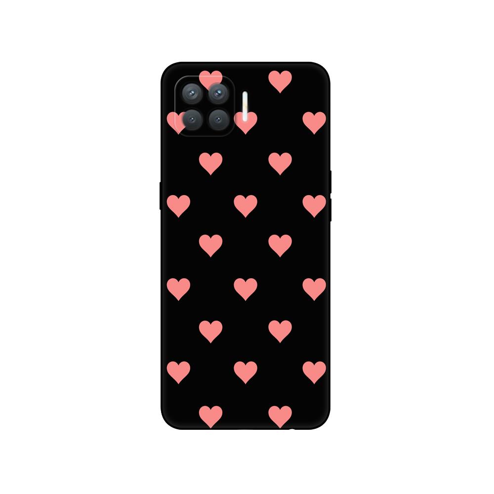 For Oppo Reno4 Lite Case Silicon Phone Case On Oppo F17 Pro Back Cover  Reno 4 Lite 6.43" Black Tpu Case Pink Anime Space Car