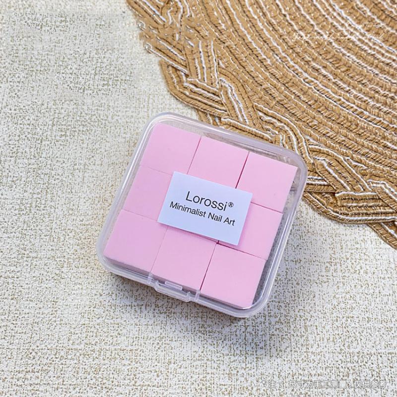 

2 см / 0,79 дюйма М яка губка для нейл-арту 9 шт. / Коробка Штамп для нігтів Інструмент для створення градієнтного ефекту Малювання Гель-фарбування Halo Пензлик DIY Манікюр Салон рожевий