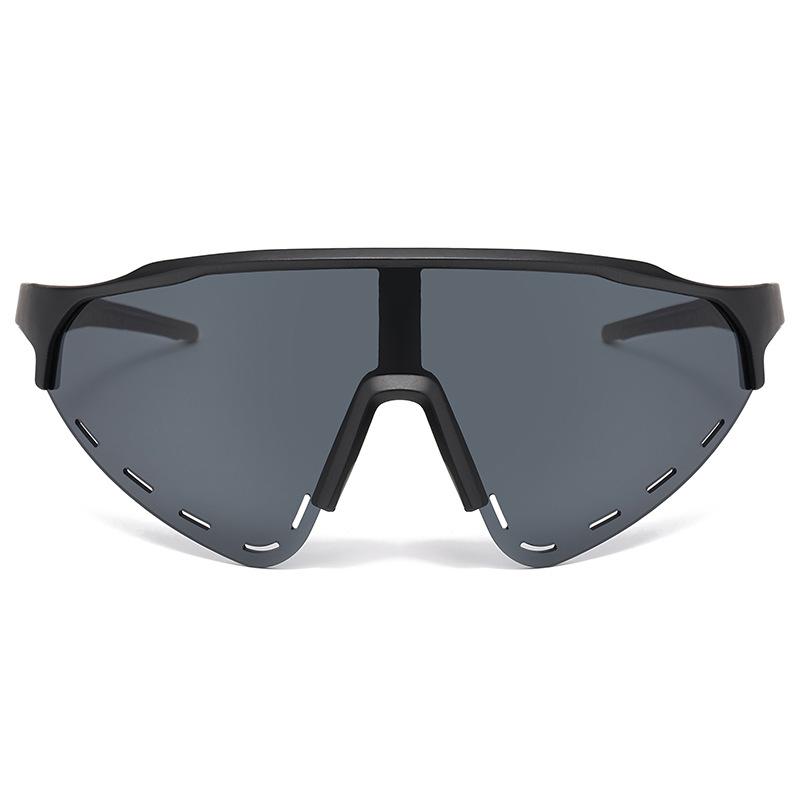 2024 Cross Border Spot New One-piece Large Frame Outdoor Cycling Glasses Colorful Windproof Sunglasses Sun Shading