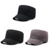 Mens Allseason Flat Top Cotton Hat With Embroidered Letters For Casual Sun Protection