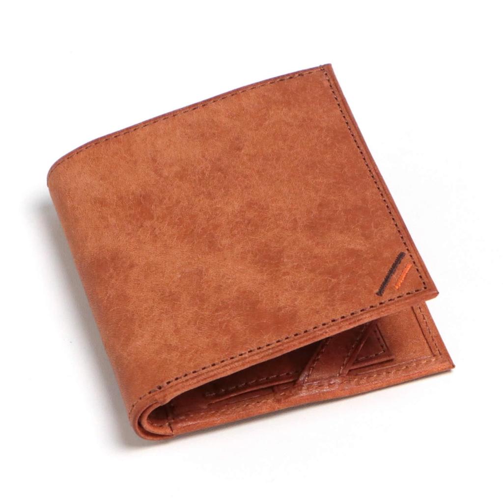 Leather craftsman Margot Bifold No No Genuine Coin Italian Leather Wallet MG007 BR (Margaux) Men's Wallet, Hooks, Gusset, Leather, Slim, Purse,