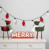 Kawaii Standing Christmas Elk Decor Mini Retro Elk Decoration Christmas Elk Figurine  Children