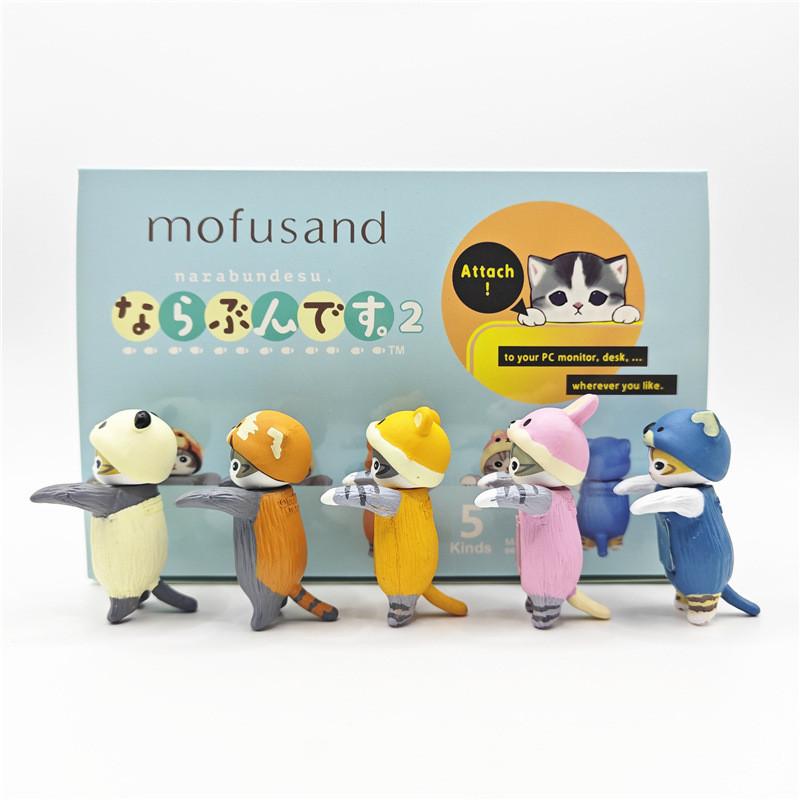 Mofusand Ornament Models With Animal Series Panda Dog For Collectible Gift