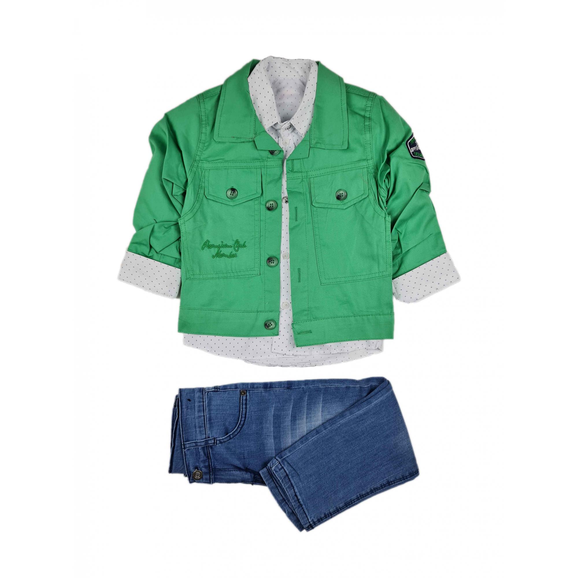 

Сезонный костюм-тройка для мальчика, рубашка, куртка и брюки Ocean Racing